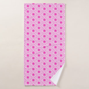 Cute floral pattern background bath towel