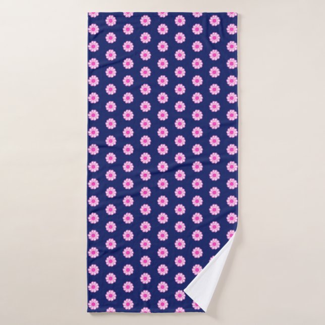 Cute floral pattern background bath towel (Bath Towel)