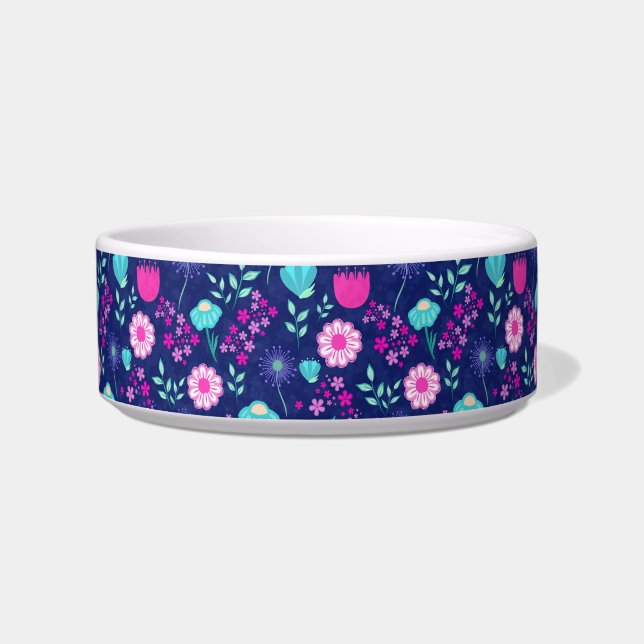 Cute floral pattern background bowl (Front)