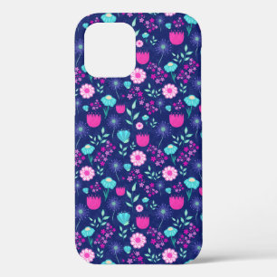 Cute floral pattern background iPhone 12 case