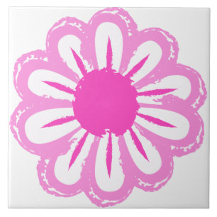 Cute floral pattern background ceramic tile
