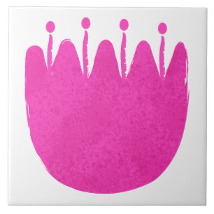 Cute floral pattern background ceramic tile