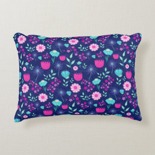 Cute floral pattern background decorative cushion
