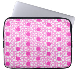 Cute floral pattern background laptop sleeve