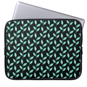 Cute floral pattern background laptop sleeve