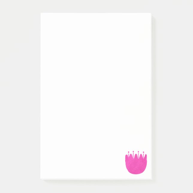 Cute floral pattern background post-it notes (Front)