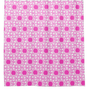Cute floral pattern background shower curtain