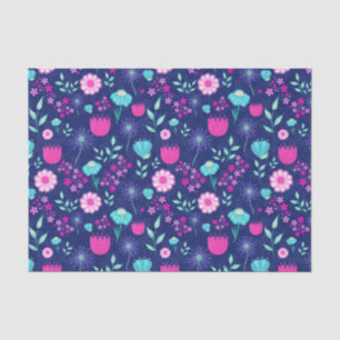 Cute floral pattern background tissue paper