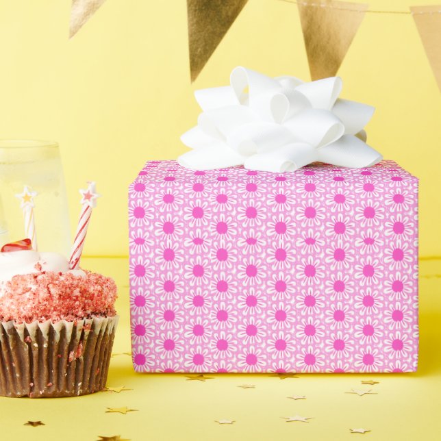 Cute floral pattern background wrapping paper (Birthday Party)