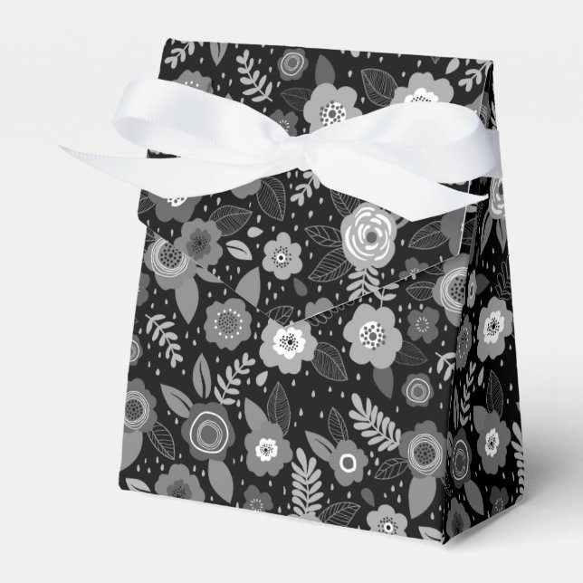 cute floral pattern favour box (Front Side)