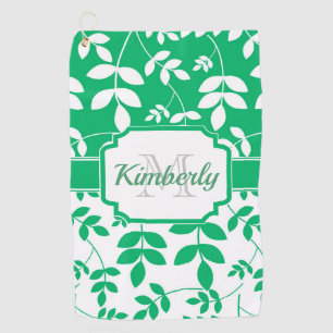 Cute Floral Pattern Golf Towel