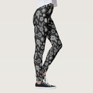 cute floral pattern leggings