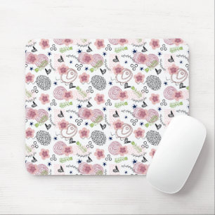 Cute Floral Pattern Mouse Pad