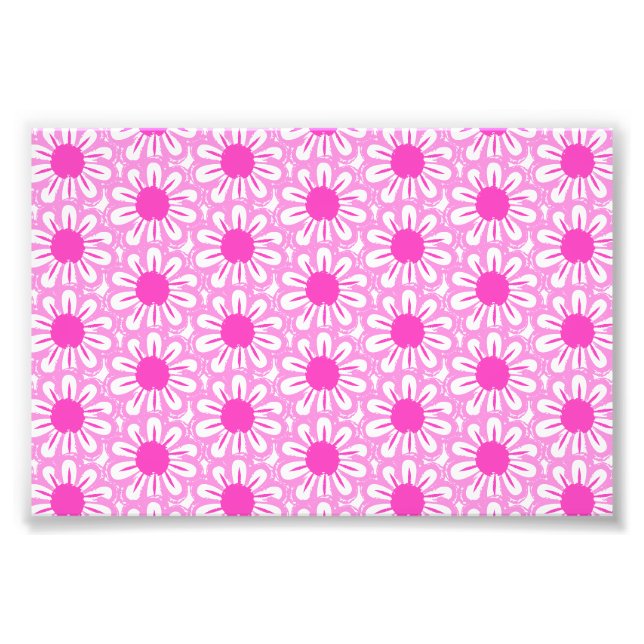 Cute Floral Pattern Photo Print (Front)