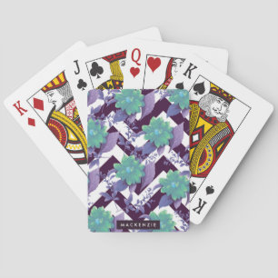 Cute Floral Pattern Playing Cards