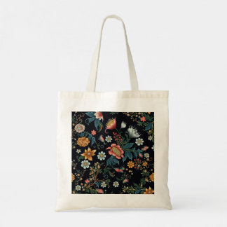 Cute floral pattern tote bag