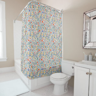 Cute Floral Pattern With Tiny Wildflowers  Shower Curtain