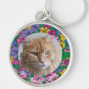 Cute Floral Personalised Pet Keepsake for Moms Key Ring