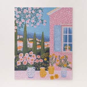 Cute Floral Scenic Landscape Puzzle