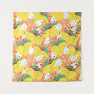 Cute floral seamless pattern. Background with hand Tapestry