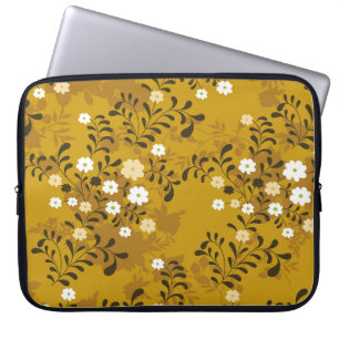 Cute floral seamless pattern on musterabstract,art laptop sleeve