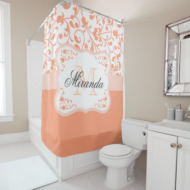 Cute Floral Shower Curtain (In Situ)