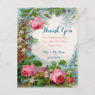 Cute floral thank you card