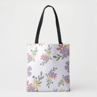 Cute floral tote bag 