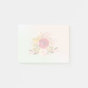 Cute Floral Watercolor Bouquet Post-it Notes