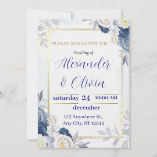 Cute Floral Wedding Invites, Marriage Invitations 