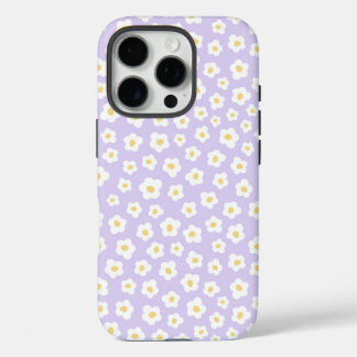 Cute floral white flower design iPhone 16 pro case
