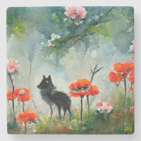 Cute floral wild animal