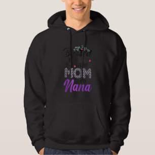 Cute Floral Women Blessed To Be Called Mum And Nan Hoodie