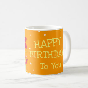 Cute Flower Birthdays Coffee Mug