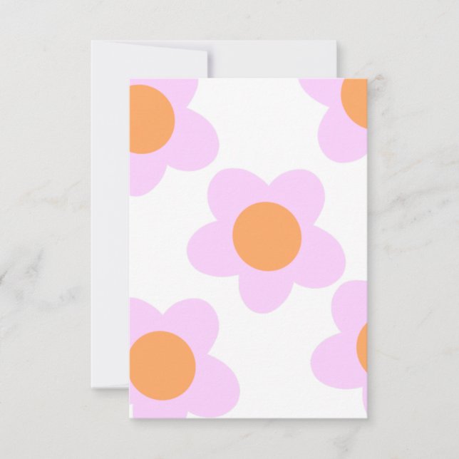Cute Flower Blank Cards For Any Occassion (Front)