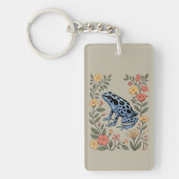 Cute Flower Blue Poison Dart Frog Toad  Frog Lover