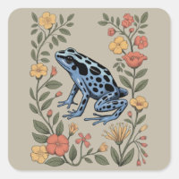 Cute Flower Blue Poison Dart Frog Toad Frog Lover