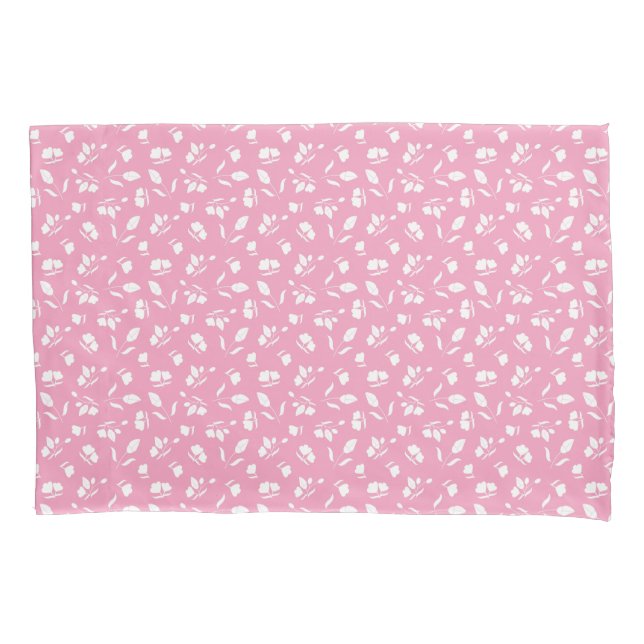 Cute Flower Bud Pink Pillow Case (Front)