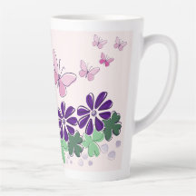 Cute Flower Butterflies Doodle Name
