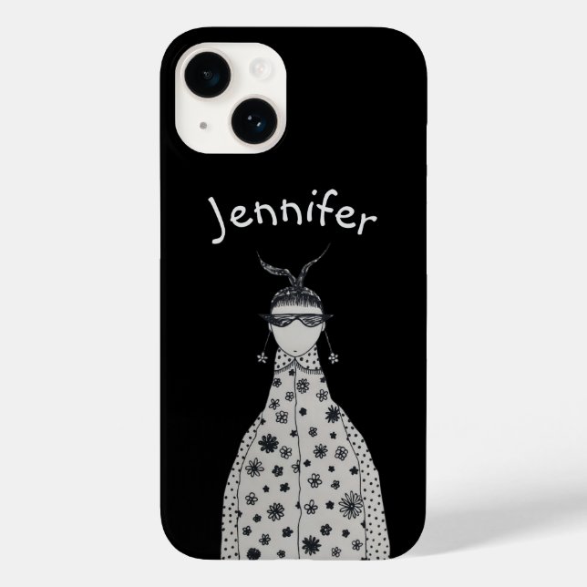 Cute flower earrings Case-Mate iPhone case (Back)