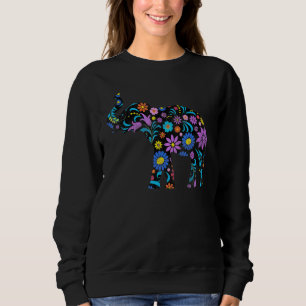 Cute Flower Elephant 3 Sweatshirt