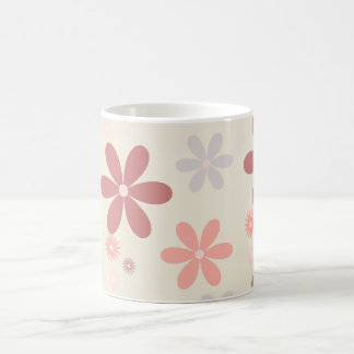 cute flower girly girl glitter coffee mug