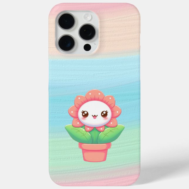 Cute, flower in a pot iPhone / iPad case (Back)