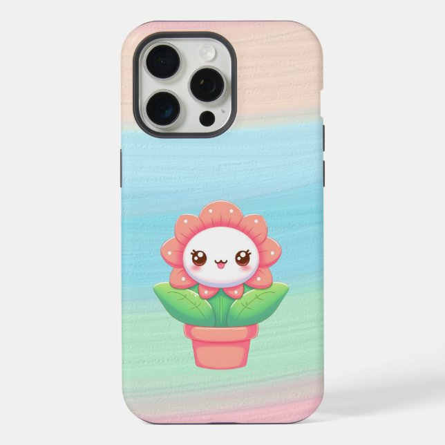Cute, flower in a pot iPhone / iPad case (Back)