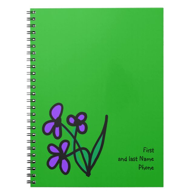 Cute flower notebook (Front)