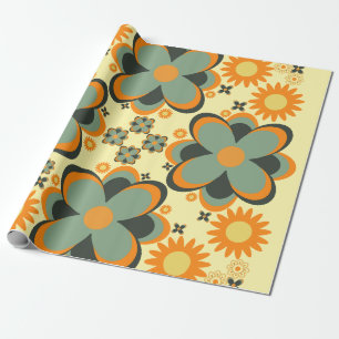cute flower petal pattern 7 wrapping paper