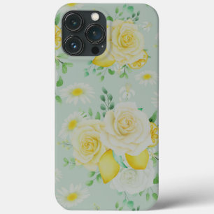 Cute Flowers And Lemons iPhone 13 Pro Max Case