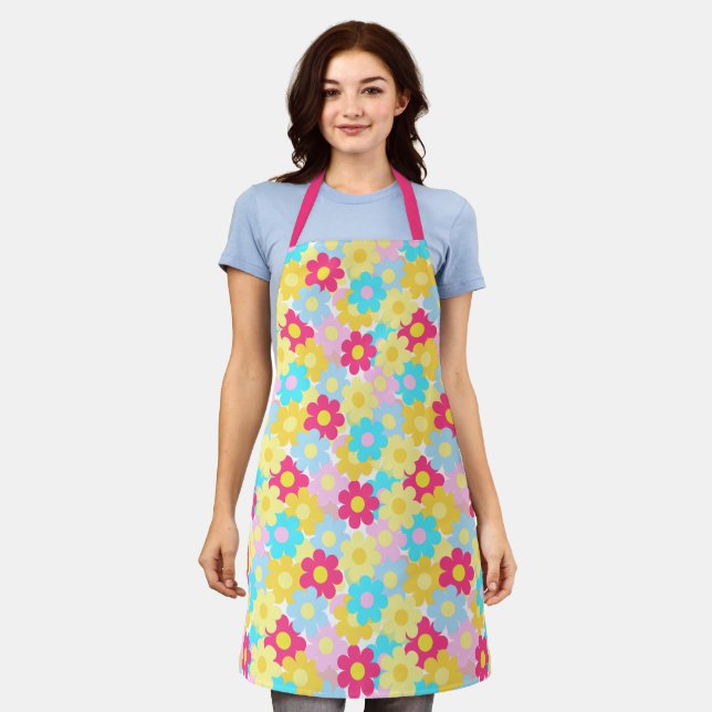 Cute Flowers Apron (Worn)