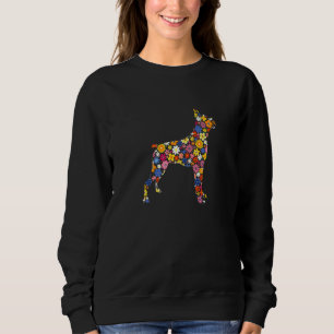 Cute Flowers Boxer Dog Easter Day Mothers Day Sweatshirt