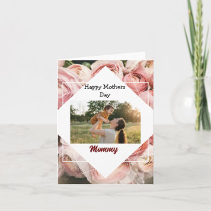 Cute Flowers Happy Mother`s Day Photo Card